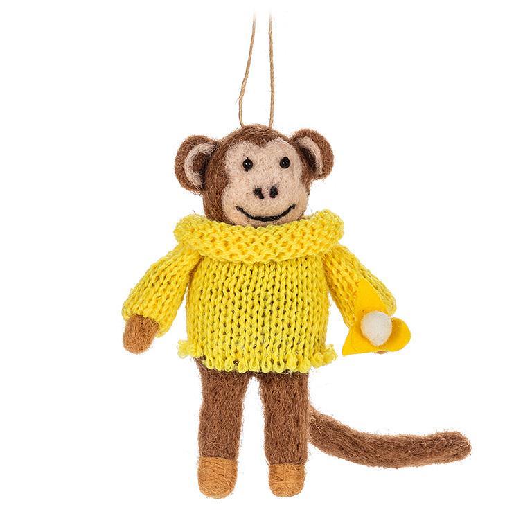 Abbott - Monkey Ornament with Banana