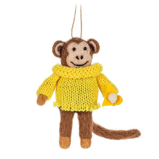 Abbott - Monkey Ornament with Banana