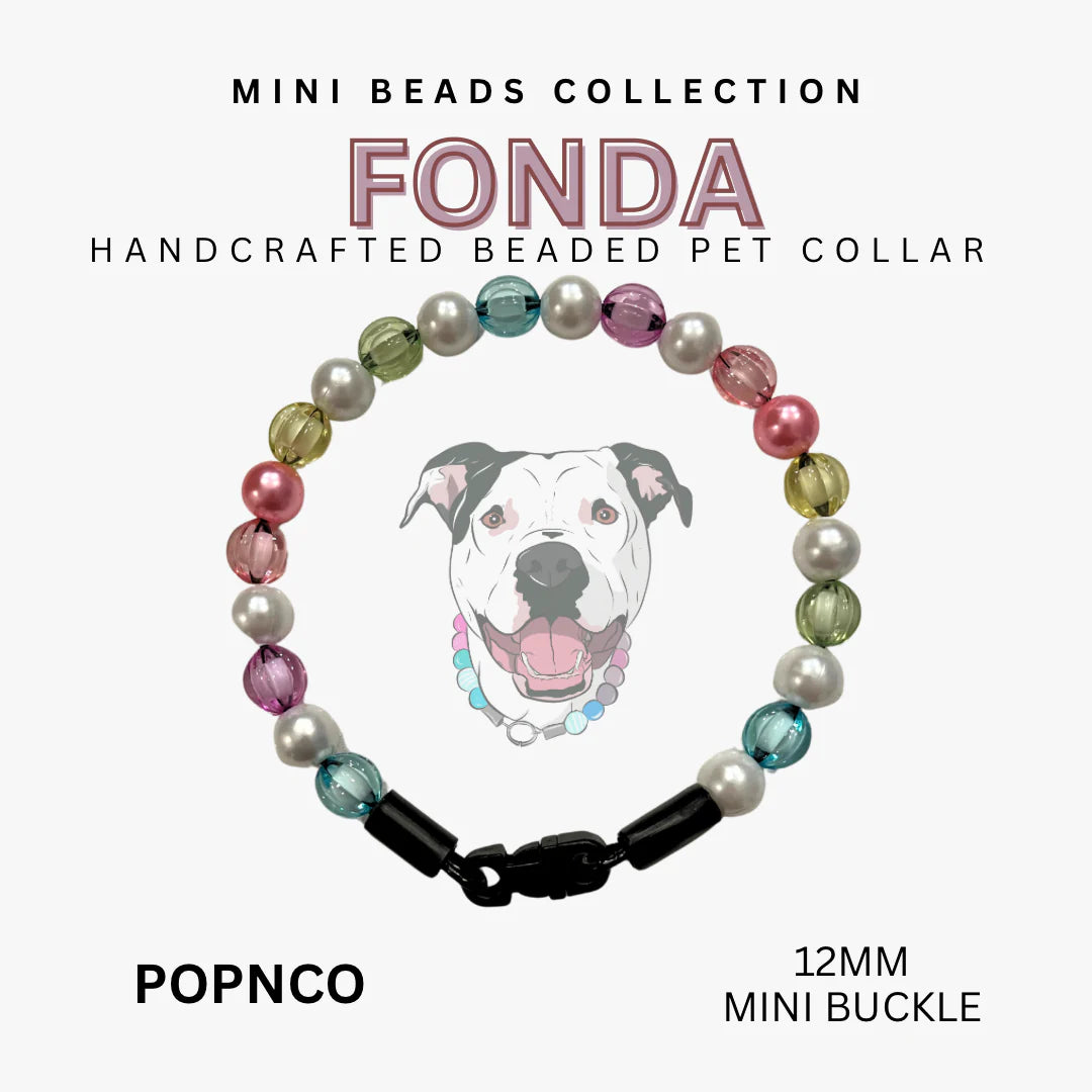 POPNCO Handcrafted Beaded Pet Collars - 12" Collars