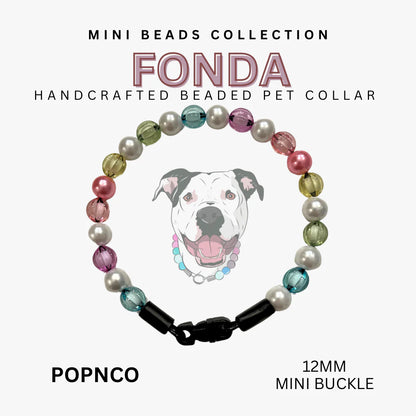 POPNCO Handcrafted Beaded Pet Collars - 12" Collars