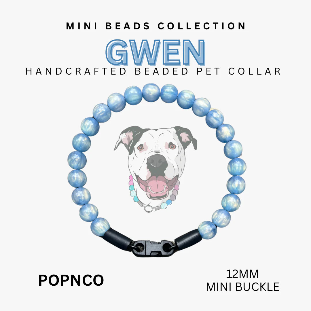 POPNCO Handcrafted Beaded Pet Collar - 12.5" Collars