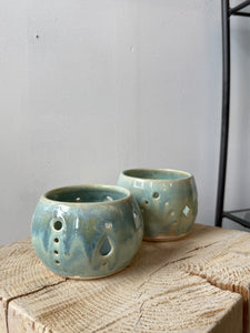 CM Pottery - Luminary Teal Drop/ Star