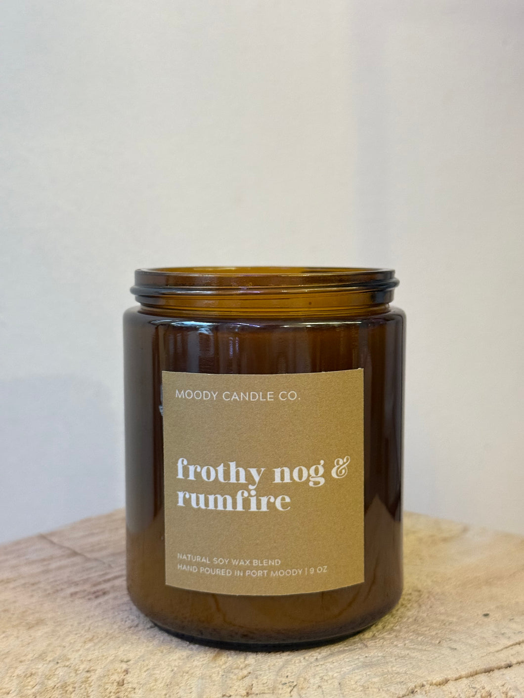 Moody Candle Co. - Frothy Nog & Rumfire