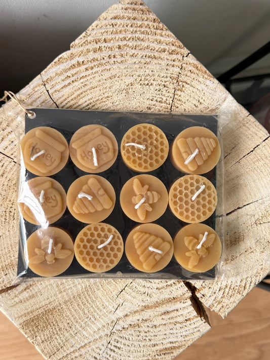 BC Bee - 12 Pack Beeswax Tea Candles
