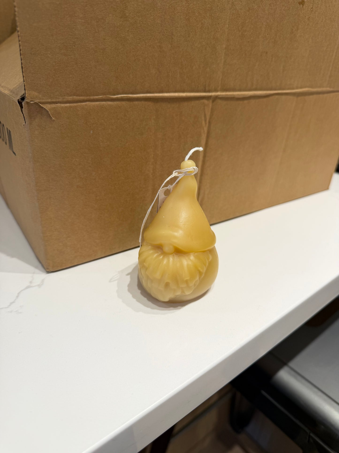 BC Bee - Gnome Head Beeswax Candle