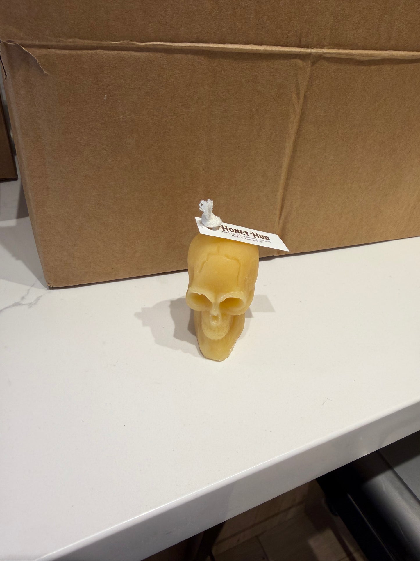 BC Bee - Skull Beeswax Candle