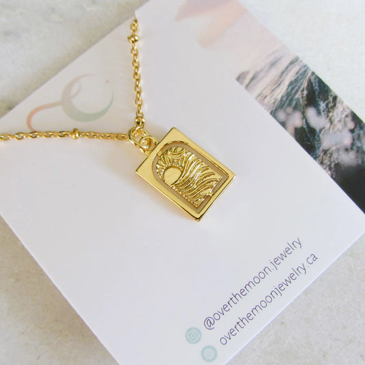 Over The Moon Jewelry - Sunset Portal Necklace
