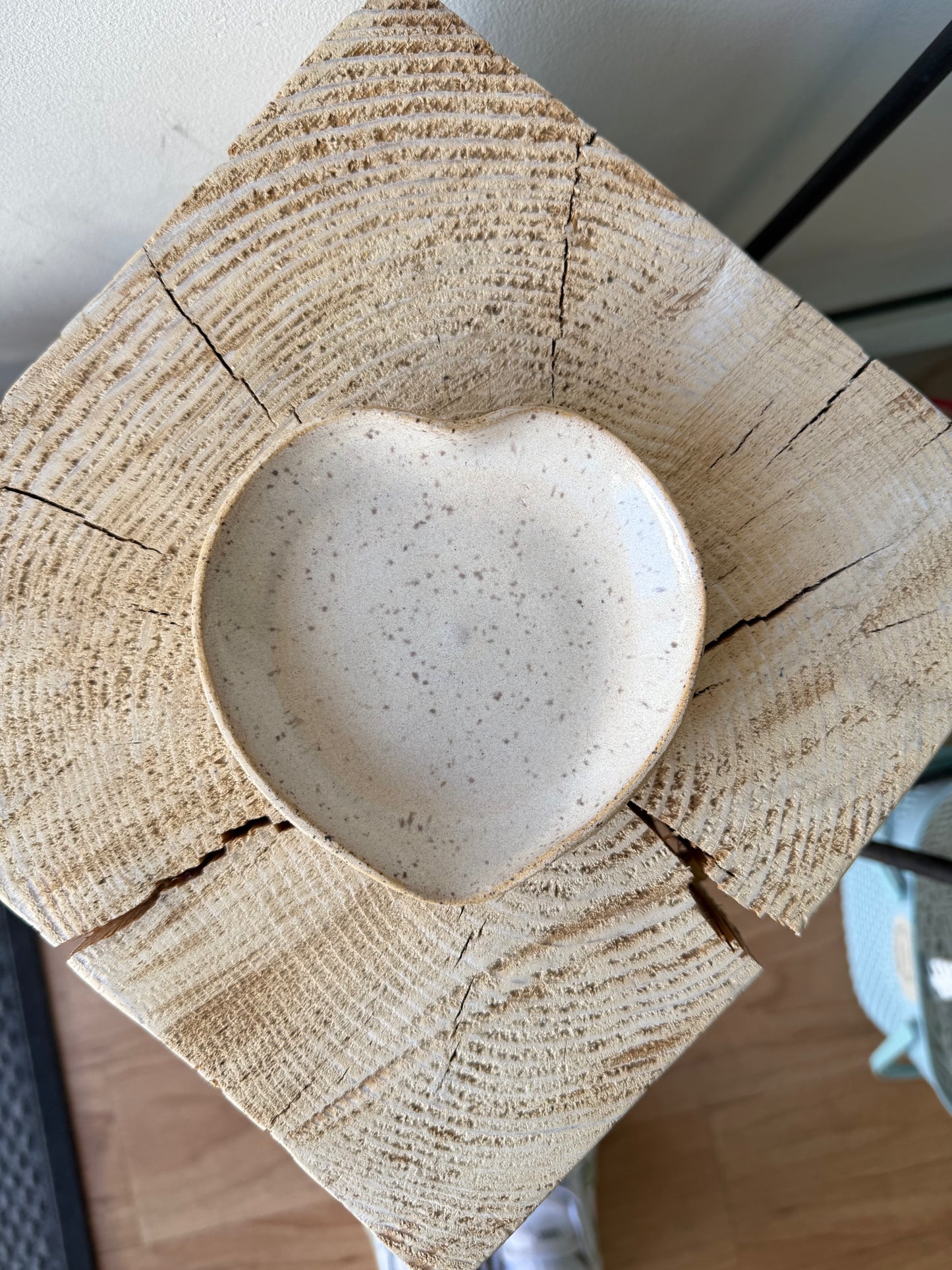 Anna Kishida Art & Ceramics - Heart Jewelry/ Trinket Dish