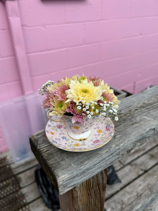 PREORDER Mother's Day (May 12th) - Florist's Choice Teacup Posie