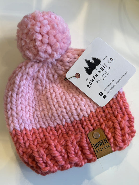 Bowen Knit Co. - Classic Toque - Pink