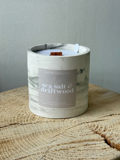 Moody Candle Co. -  Sea Salt & Driftwood