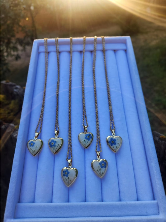 Sea Sprout Designs -  Golden Small Heart Locket