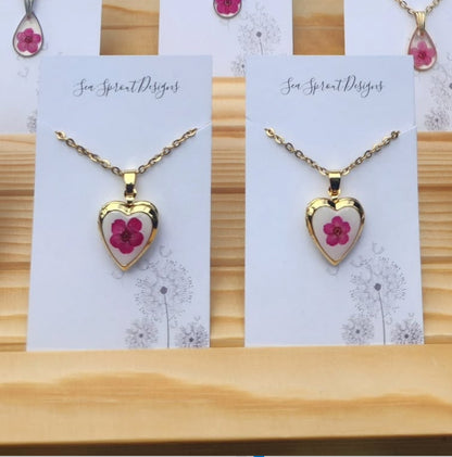 Sea Sprout Designs -  Golden Small Heart Locket