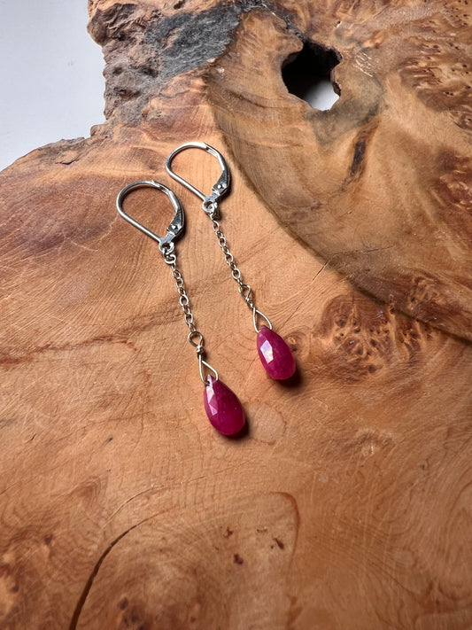 Michele Chow Designs - Ruby Drop Earrings (Item 11)