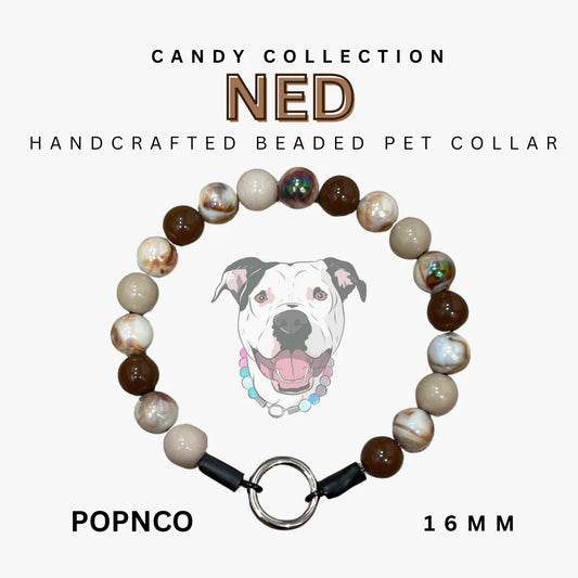 POPNCO Handcrafted Beaded Pet Collars - 20" Collars