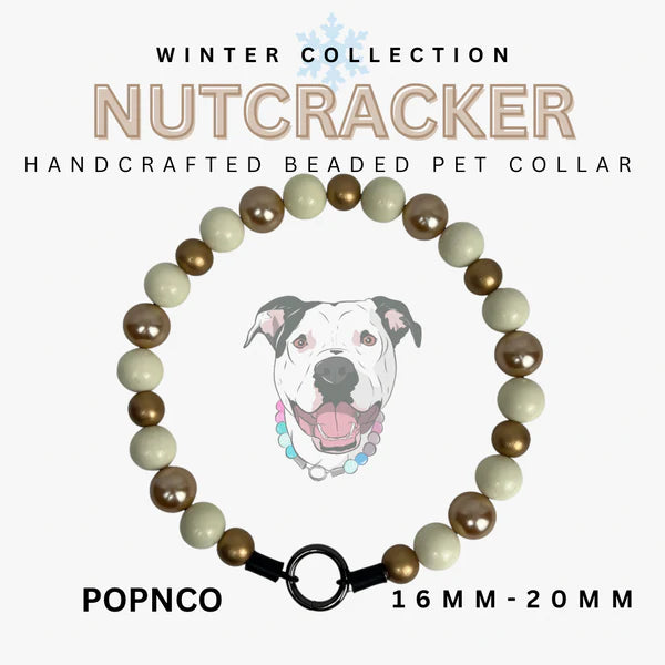 POPNCO Handcrafted Beaded Pet Collars - 17.25"