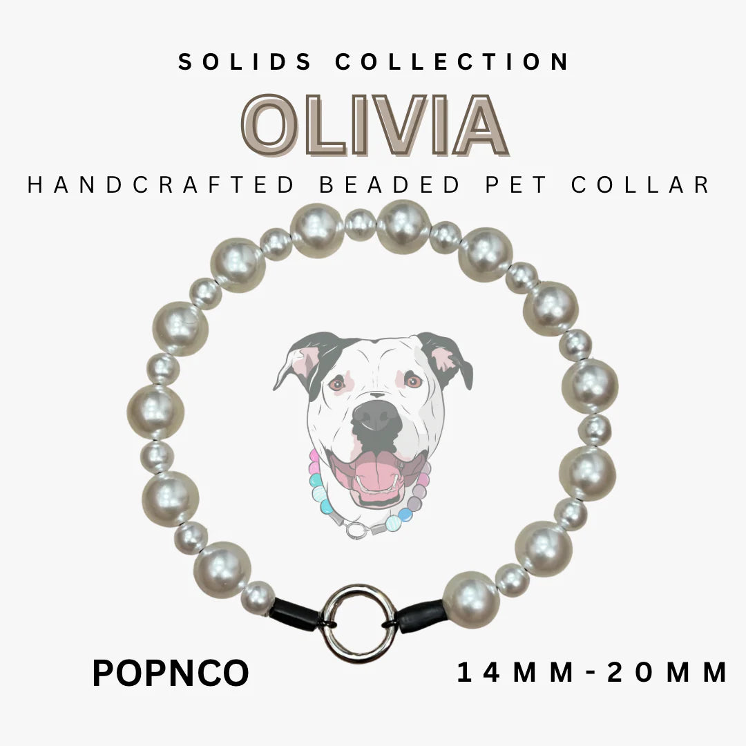 POPNCO Handcrafted Beaded Pet Collars - 16.5" Collars