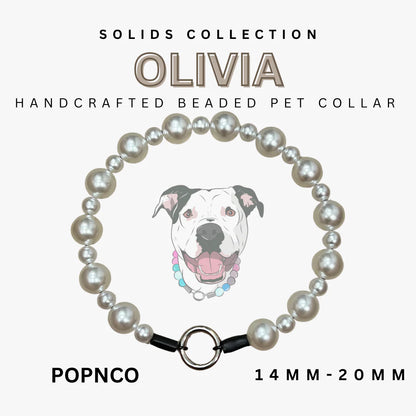 POPNCO Handcrafted Beaded Pet Collars - 16.5" Collars