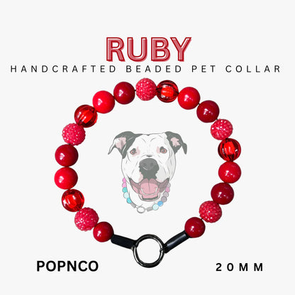 POPNCO Handcrafted Beaded Pet Collars - 15"Collars