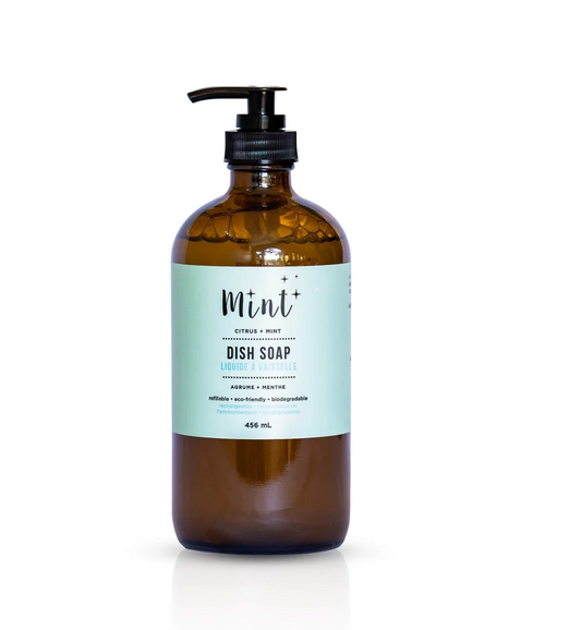 Mint Cleaning Products - Dish Soap, Bottle