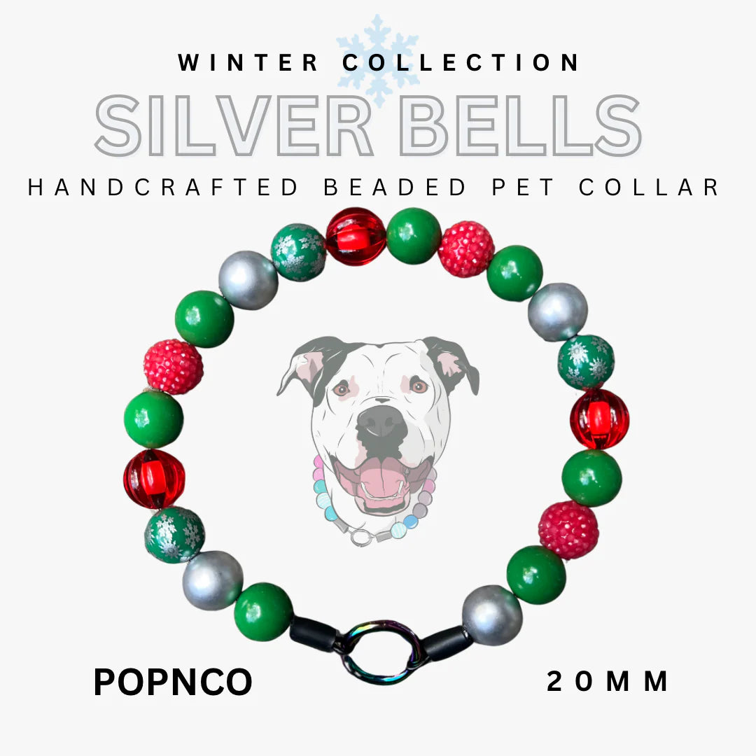 POPNCO Handcrafted Beaded Pet Collars - 14.5" Collars