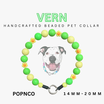 POPNCO Handcrafted Beaded Pet Collars - 14" Collars