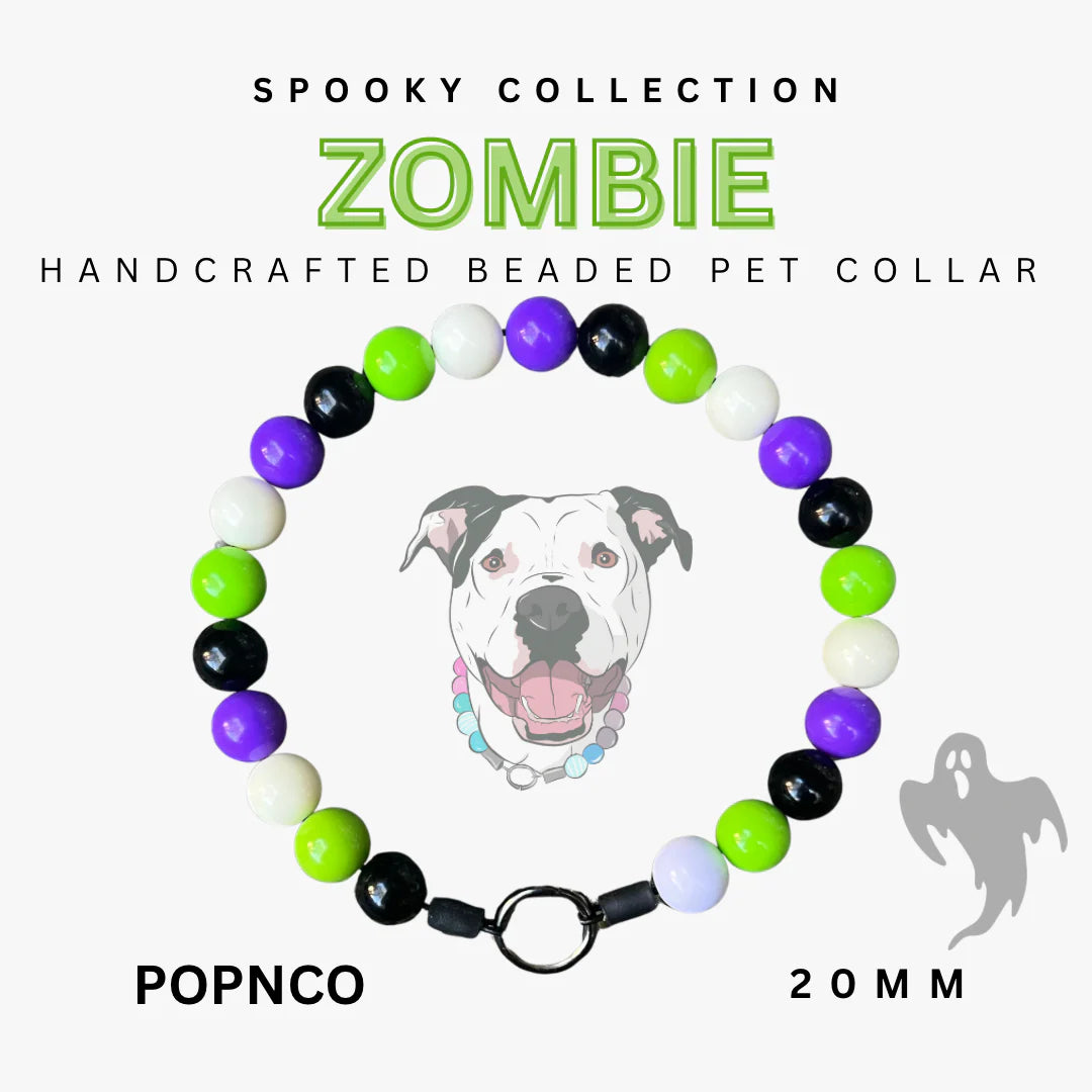 POPNCO Handcrafted Beaded Pet Collars - 18" Collars