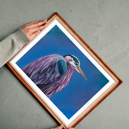 Leah Fisher Art - The Handsome Heron