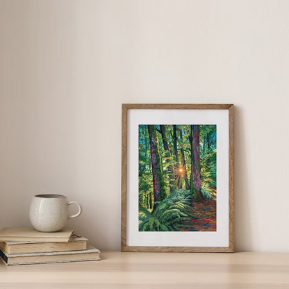 Leah Fisher Art - Trail Walk At Sunset