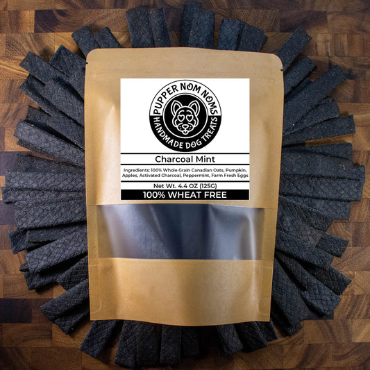 Pupper Nom Noms - Charcoal Mint Dog Treats