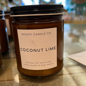 Moody Candles Co - Brown Jar - Coconut Lime