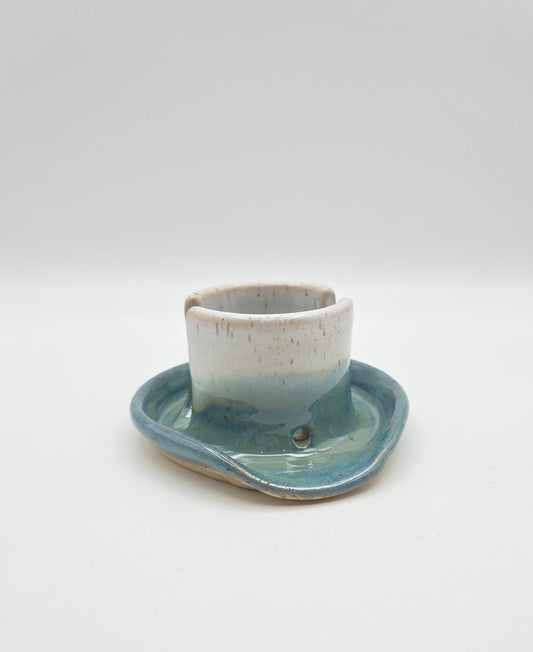 CM Pottery - Coastal Waters sponge holder