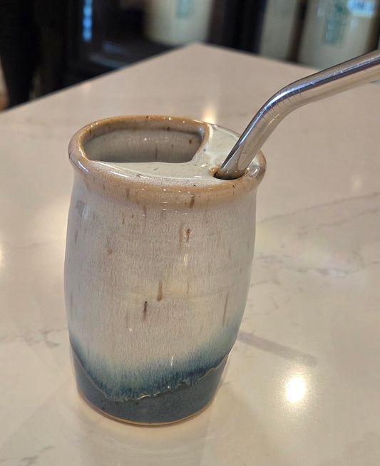 CM Pottery - Falling Blue sipping cup
