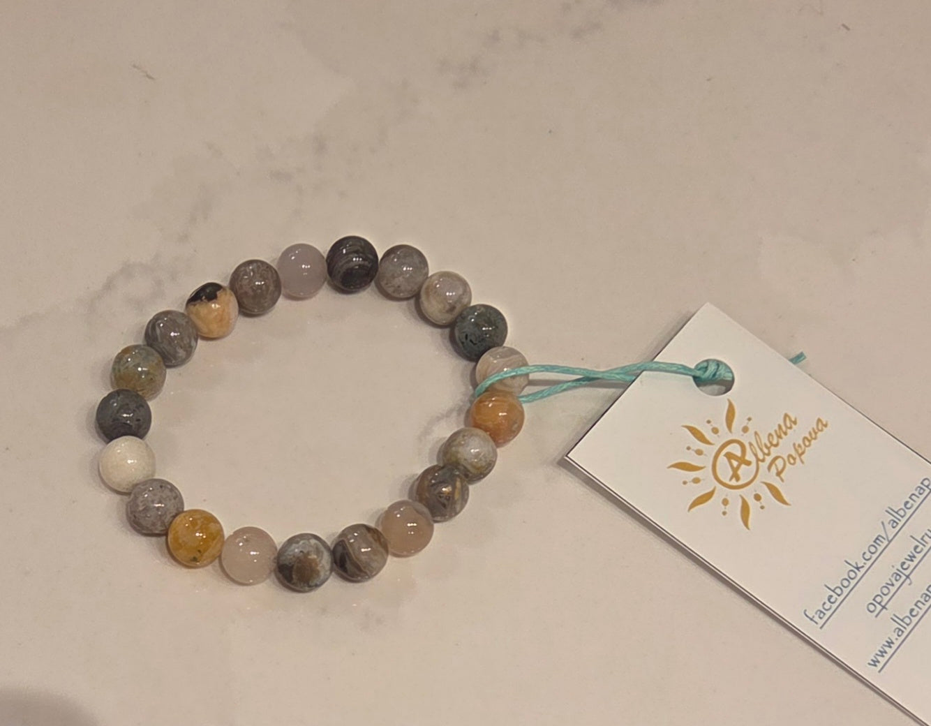 Albena Popova - Bamboo Leaf Agate bracelet