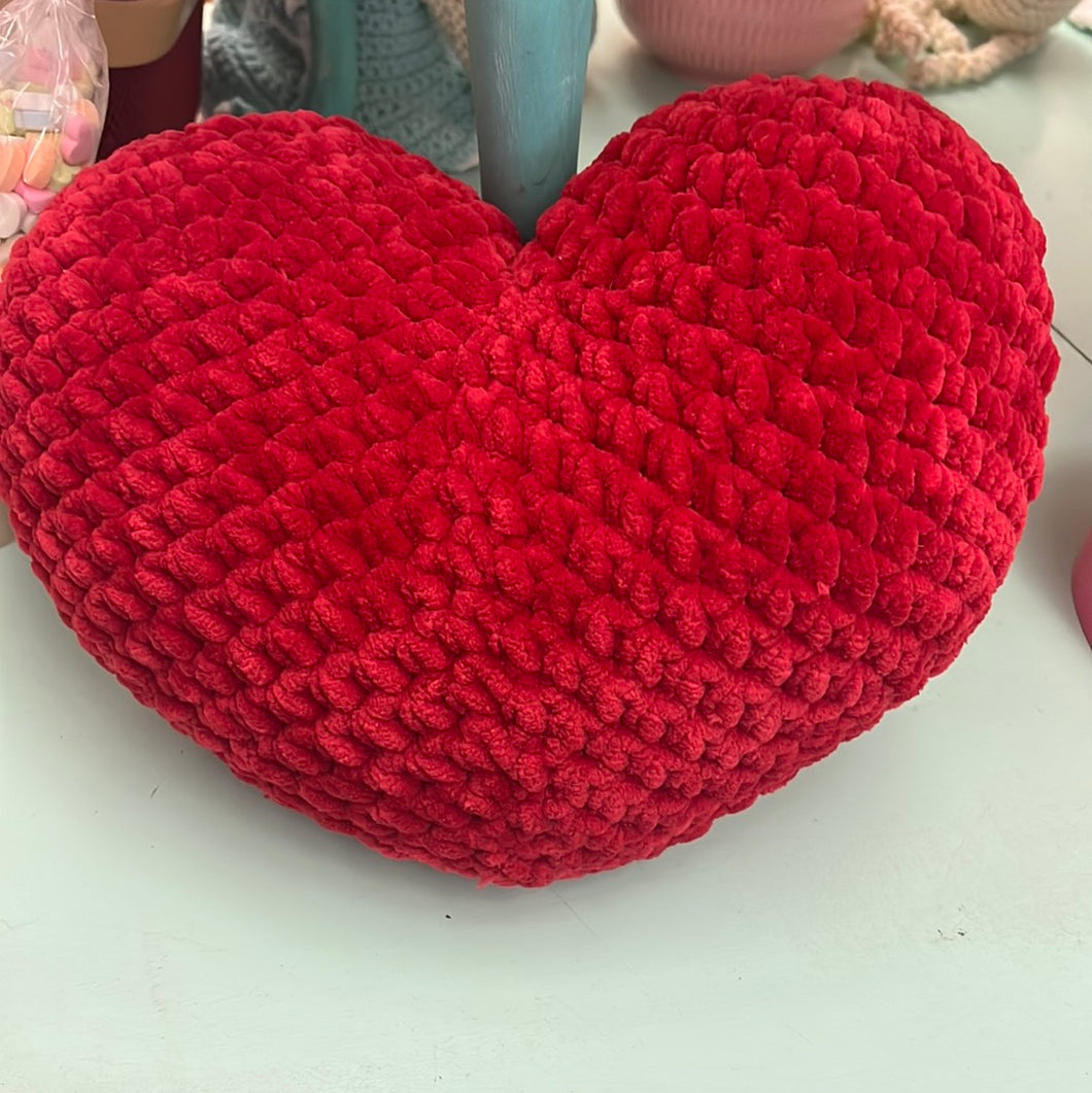 Precious Things (Shauna Turner) - Red Crochet Heart Pillow 2023