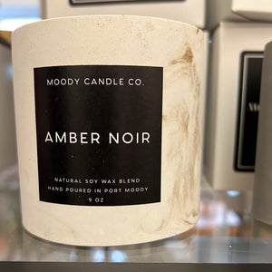 Moody Candles Co - Amber Noir - Cement